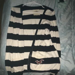 Hollister fitted striped cardigan